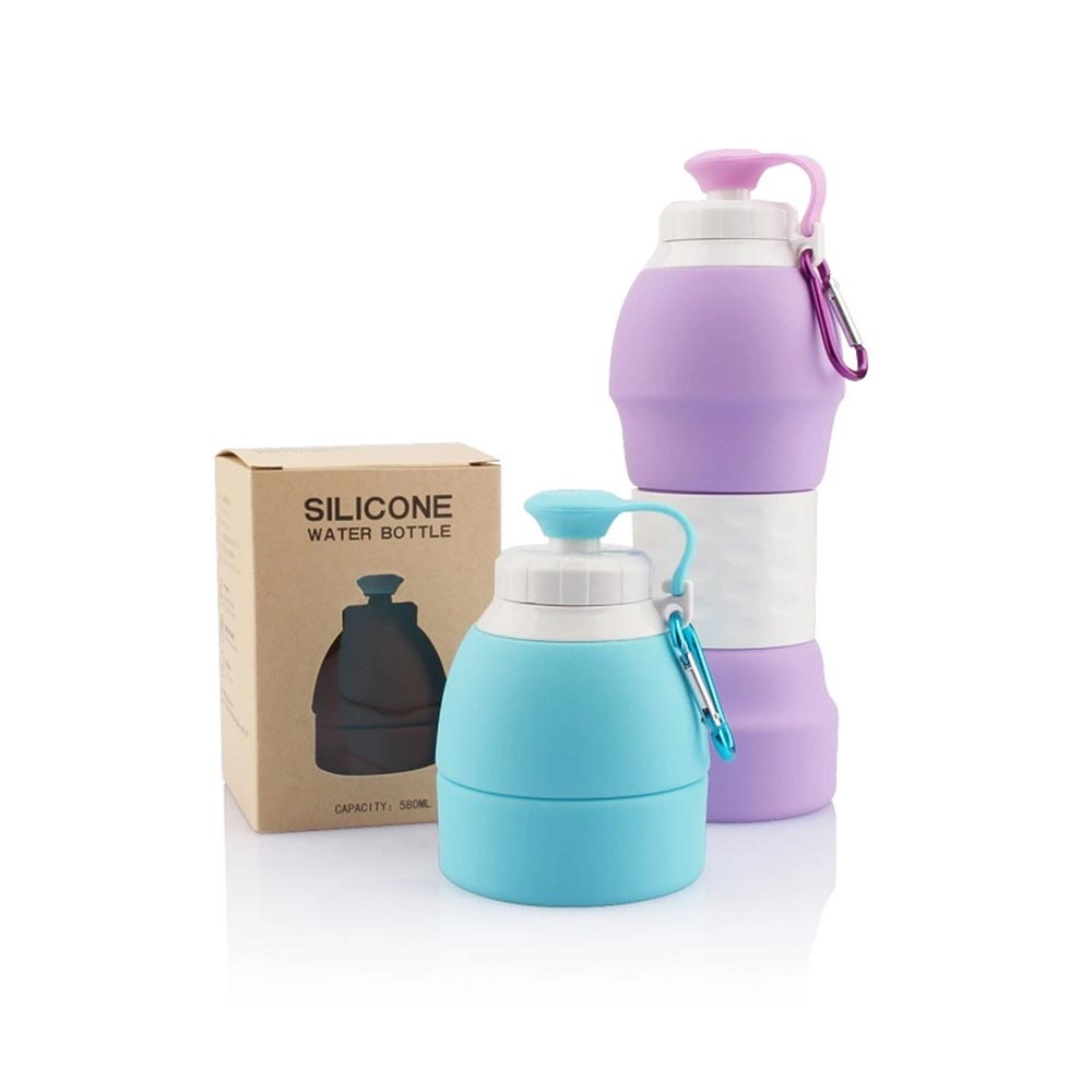 Collapsible Silicone Water Travel Bottles